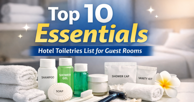 Hotel toiletries for guest